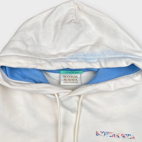 NWOT Scotch & Soda Mens Pullover Logo Hoodie Sweatshirt Sweater Size L (DEFECT) - Picture 14 of 16